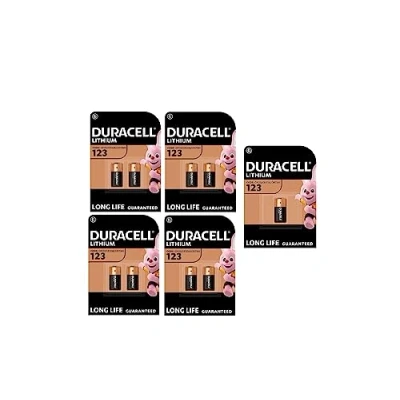 Immagine di 9X Duracell 123 Batterie Lithium (4 Blister Da 2 + 1 Batteria) 9 Pile (CR123 / CR123A CR17345)