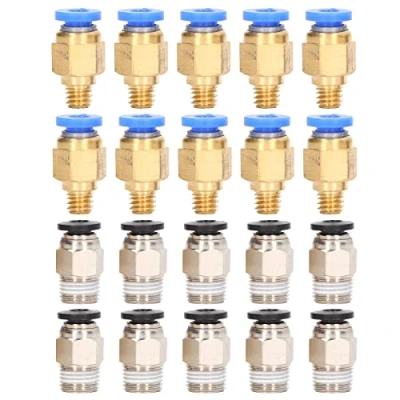 Immagine di 20Pcs Stampante 3D Raccordo Pneumatico PC4 M6 Push To Connect + M10 Dritto Montaggio Rapido Set di Accessori Kit per Ender 3