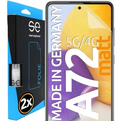 Immagine di smart engineered [2 pezzi pellicola protettiva antiriflesso 3D compatibile con Samsung Galaxy A72, per lo schermo, protezione da sporco e graffi, vecchio vetro protettivo