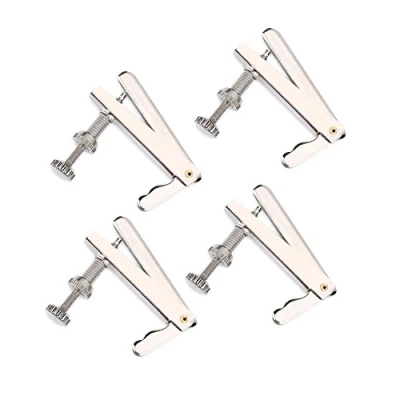Immagine di 4 pezzi/set regolatori per violoncello corde in metallo argento fine tuner strumento musicale parti di ricambio 3/4 4/4