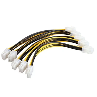 Immagine di Demiawaking 5pcs ATX 4 Pin Maschio a 8 Femminile EPS Cavo di Alimentazione Adattatore CPU