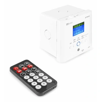 Immagine di Stereo versterker Power Dynamics inbouw mini met Bluetooth, mp3 speler en radio Incl. afstandsbediening 30W (952.480)