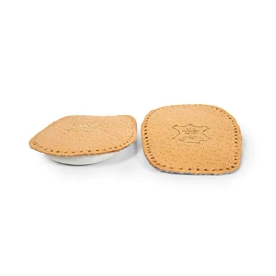 Immagine di Suole per le Scarpe Protettive Talloni Inserti Supporto Tallone Pelle Tinta Vegetale e Soffice Lattice Retro Adesivo Elflex della Kaps Tutte Taglie 1 Paio (Donna/EUR 38 40)