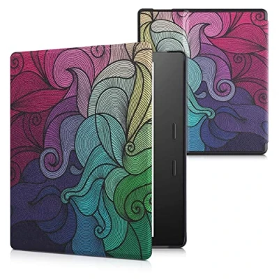 Immagine di kwmobile Custodia eReader Compatibile con Amazon Kindle Oasis 10. Generation Cover eBook Reader Flip Case fucsia/blu/verde Gioco di Colore