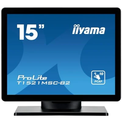 Immagine di Iiyama PCAP Bezel Free Front, 10P touch Monitor screen ERP: E (A G) 38.1 cm (15 pollici) 1024 x 768 Pixel 4:3 8 ms HDMI ™, VGA, Audio Line out IPS LED