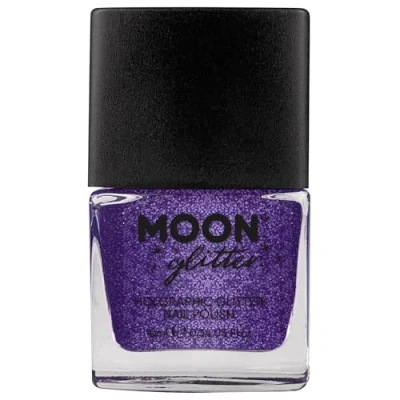 Immagine di Smalto Olografico Glitter by Moon 14ml Viola