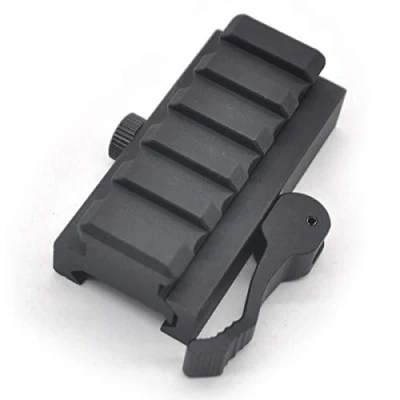 Immagine di TRIROCK Quick Detach Tactical 5 Slots Picatinny Riser Scope Lever Mount Base Adapter Fits 20mm Rails Black