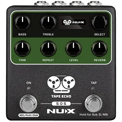 Immagine di NUX NDD7 Pedale Echo Tape con Midi, Verde