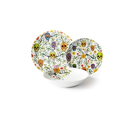 Immagine di Excelsa Calavera Servizio Piatti 18 Pezzi, Porcellana