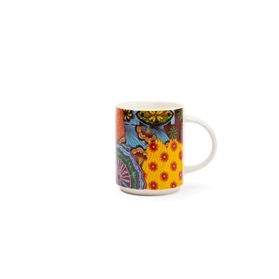 Immagine di Excelsa Afrika Set 4 Tazze Mug, Porcellana New Bone China, Capacità 300 Ml.