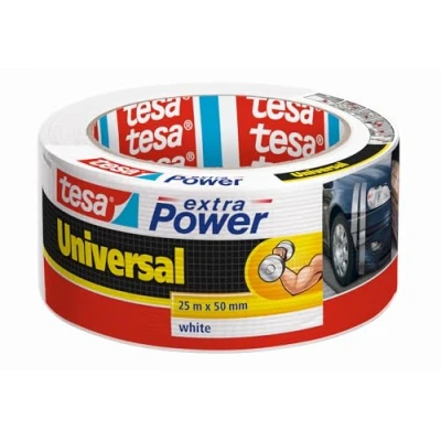 Immagine di tesa UNIVERSAL 56388 00002 05 Nastro in tessuto tesa® extra Power Bianco (L x L) 25 m 50 mm 1 pz.