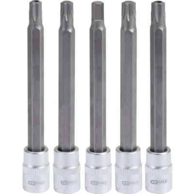 Immagine di KS TOOLS 140.2300 Set bussole Torx, con foro Acciaio al cromo vanadio 1/4 Quadrato