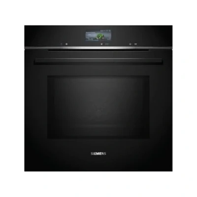 Immagine di Siemens HM736GAB1 iQ700 Forno da incasso intelligente con funzione microonde, 60 x cm, made in Germany, 800 W, nero, ecoClean &amp; humidClean autopulente, Air Fry, cookControl, touch screen a colori