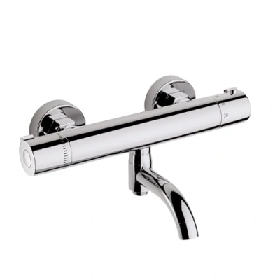 Immagine di MORADO Miscelatore Doccia Termostatico,Miscelatore Termostatico Vasca,Miscelatore Doccia,Rubinetto Termostatico,Finitura Cromata, Montaggio a Parete