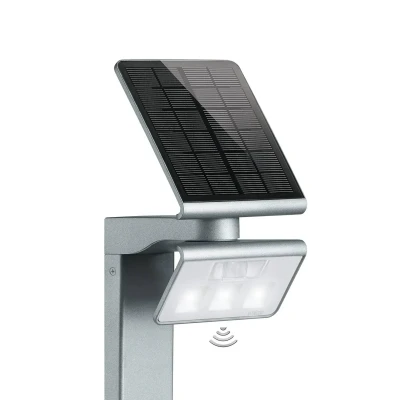 Immagine di Steinel 671211 Xsolar GL S Lampada solare da terra per esterno con rilevatore di movimento 1.2 W Bianco neutro Argento