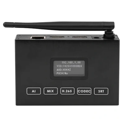 Immagine di EXVIST Codificatore video HDMI WiFi H.265 1080P 60FPS Decodificatore HDMI, supporta HLS RTMP RTSP SRT UDP, compatibile con ONVIF/Hikvision, per IPTV Live Streaming su YouTube Facebook Vimeo ecc.