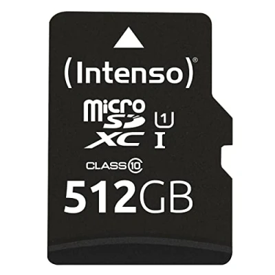 Immagine di Intenso Premium Scheda microSDXC 512 GB Class 10, UHS I incl. Adattatore SD