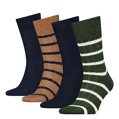 Immagine di Tommy Hilfiger CLSSC SOCK, Calzini, Uomo, Verde (Army Green/Desert Khaki), 39 42
