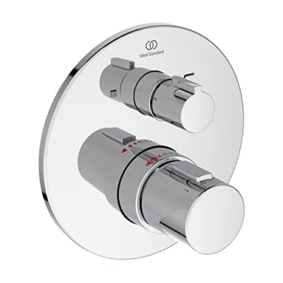 Immagine di Ideal Standard Ceratherm T100 Miscelatore termostatico ad incasso individuale con deviatore per vasca/doccia, Cromato