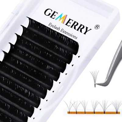 Immagine di Extension Ciglia, 0,07 mm C curl 2D 3D 4D 5D 6D 7D 10D Ciglia Volume Russo 14mm Seta Naturale Ciuffi Individuali per Salone Professionale di GEMERRY (0.07 14mm)