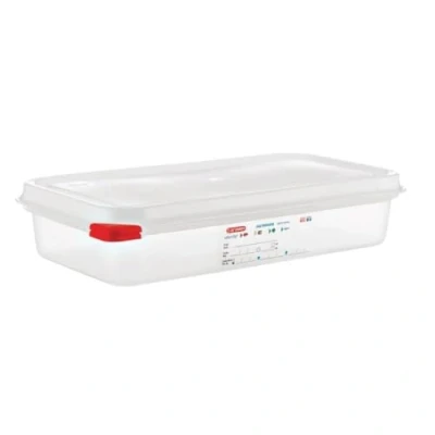 Immagine di Araven 03352 PP contenitore per alimenti con coperchio, gn 1/3, 2.5 L, 65 mm, manico (confezione da 4)