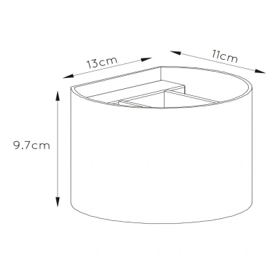 Immagine di Lucide 09218/04/97 Applique da parete, Alluminio, 3.5 W, Caffè