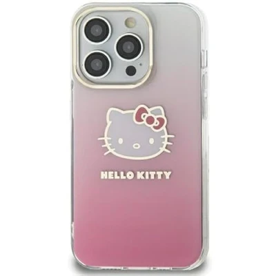 Immagine di Hello Kitty HKHCP15SHDGKEP Custodia rigida per iPhone 15 6.1, colore: Rosa