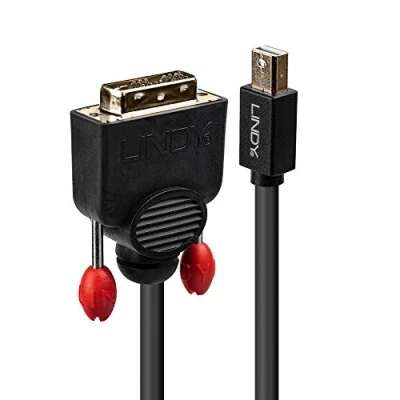 Immagine di LINDY Mini Displayport / DVI Cavo adattatore Spina , D 18+1pol. 3.00 m Nero 41953