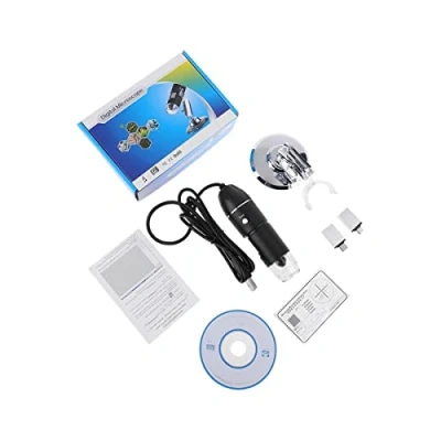 Immagine di Équipement de microscope laboratoire Microscopio del telefono cellulare zoom 1600x Accessoires pour microscopes (Color : Without dimmer knob)