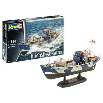 Immagine di Revell 05242 KFK (Kriegsfischkutter) Barca 1:144 Kit modellino in plastica non costruita/non verniciata