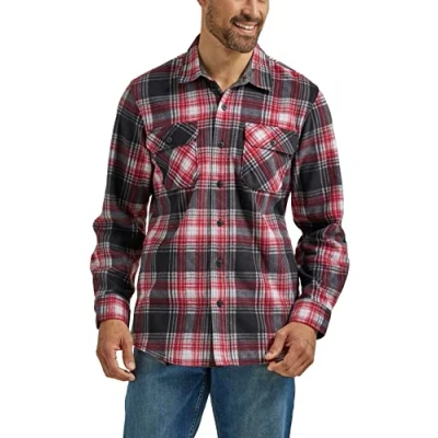 Immagine di Wrangler Authentics Camicia da uomo in pile pesante a maniche lunghe, Rio Red, M