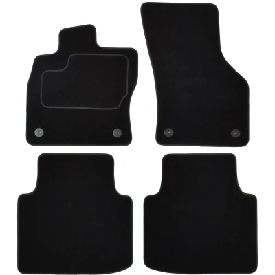 Immagine di MAMMOOTH A041 SKO114 PRM 01 Set tappetino Tessile anteriore e posteriore 4 nero