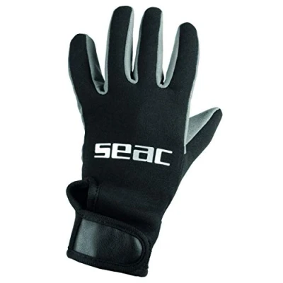 Immagine di SEAC Amara Comfort Guanti da Sub in Neoprene 1.5 mm per Immersioni, Apnea e Pesca Subacquea Unisex Adulto, Nero, M