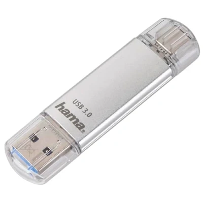Immagine di Hama Chiavetta USB 3.0 e 3.1, tipo C argento 128 GB