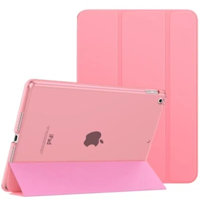 Immagine di MoKo Cover per Nuovo iPad 9 2021 / 8 2020 7 2019, 10.2 Case Ultra Sottile Leggero Custodia in Tri fold Auto Sveglia/Sonno con Retro Semi trasparente Rigido, Conchiglia
