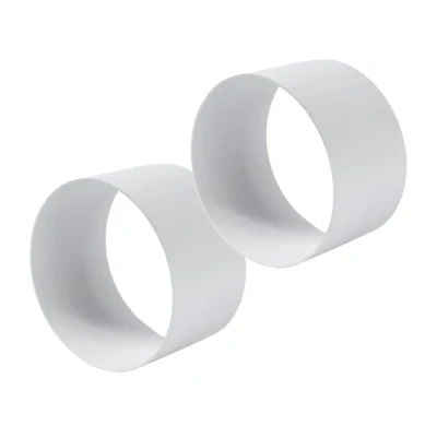 Immagine di Vent Systems Confezione da 2 accoppiatori femmina per condotti di ventilazione in linea tubi 10,2 cm, dritti linea, connettore plastica