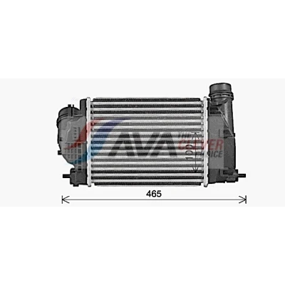 Immagine di PRASCO DN4469 Intercooler con giunti rapidi NISSAN: X Trail, Qashqai 2, RENAULT: Kadjar