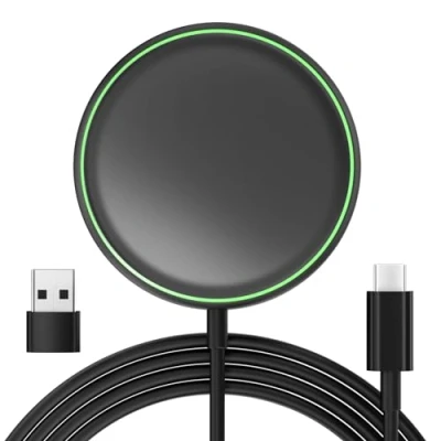 Immagine di Mag Safe Wireless Charger Caricabatterie Compatibile con MagSafe per i Phone 15/14/14 Plus/14 Pro/14 Pro MAX/i 13/13 Pro/13 Max/13 Mini/12/12 Pro, Nero