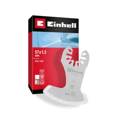 Immagine di Originale Einhell lama a segmenti diamantati 57 mm (rivestimento diamantato, forma segmenti, larghezza di taglio 1,5 mm, funzione cambio rapido, adatta ai multiutensili)