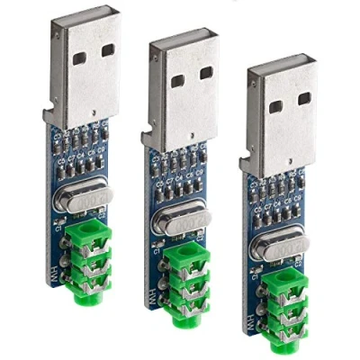 Immagine di AZDelivery 3 x Mini PCM2704 USB Scheda audio Decoder DAC DV 5V per Raspberry Pi con eBook