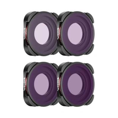 Immagine di Freewell Filtri ibridi ND/PL compatibili con GoPro Hero13 Black Bright Day, confezione da 4 pezzi, ND4/PL, ND8/PL, ND16/PL, ND32/PL Riduzione dei riflessi e controllo della luce
