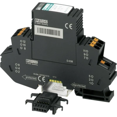 Immagine di Phoenix Contact 2801288 PT IQ 3 HF 12DC Protezione da sovratensioni per quadro elettrico per: Armadi di distribuzione 10 kA 1 pz.