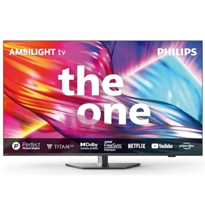 Immagine di PHILIPS Ambilight 43PUS8919 4K LED Smart TV Display 43’’ con piattaforma Titan OS Pixel Precise Ultra HD e Dolby Atmos Sound, funziona Alexa Google Voice Assistant Grigio Antracite