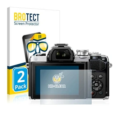 Immagine di brotect Pellicola Protettiva per Olympus OM D E M10 Mark III/Mark IV Protezione Schermo (2 Pezzi) [Trasparente, Anti Impronte]