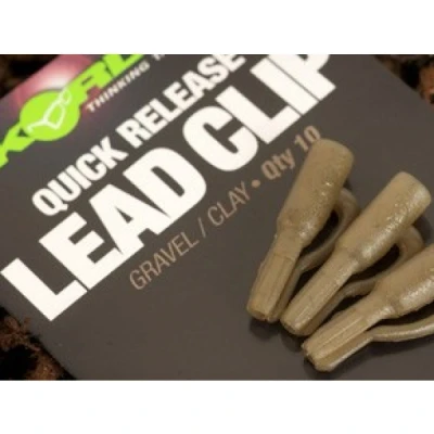 Immagine di Korda Quick Release Lead Clip Gravel (10 pezzi) Matierale per terminali carpfishing