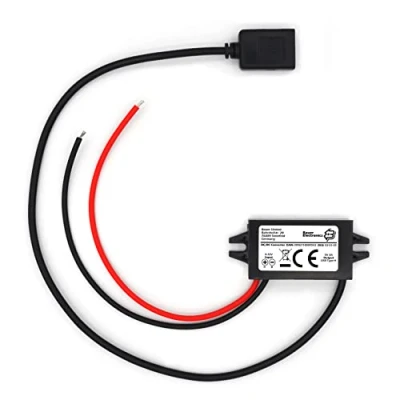 Immagine di Bauer Electronics DC 8V 32V a 5V Convertitore 12 V 5 USB 3A 15W Tensione Trasformatore Alimentatore Regulatore Raddrizzatore Converter 24 Riduttore Step down Buck Volt