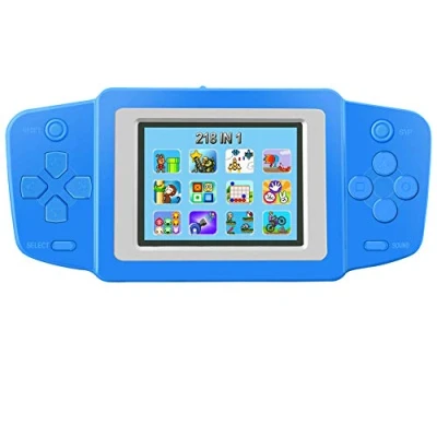 Immagine di Bornkid Retro Console di Gioco Handheld Game Precaricato 218 Classico Vecchia Games 2.5 &quot;LCD Schermo Video Giochi Ricaricabile Controller Regalo Compleanno per Bambini (Rosso)