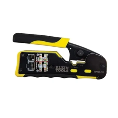 Immagine di Klein Tools VDV226 110 pass thru modulare Crimper, giallo/nero, confezione da 1