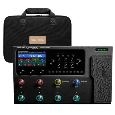 Immagine di Valeton Processore Multi Effetti GP200 + Gig Bag Nero Bundle