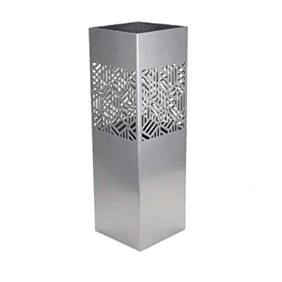 Immagine di DRW Portaombrelli a Forma di Cabina Argento 15,5 x 49 cm, 15.5x15.5x49 cm